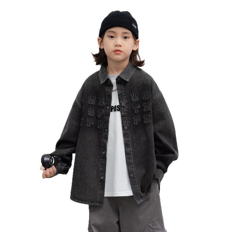 男童牛仔外套春秋款2026新款中大儿童秋装韩版男孩开衫秋季上衣潮,淘宝优惠券,粉丝福利购,淘宝优惠卷