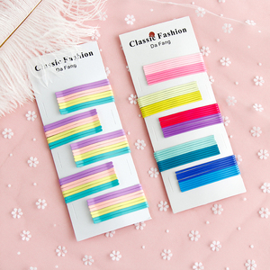 韩版少女心一字夹边夹