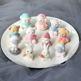 Трехмерный космонавт, кролик, подвеска, брелок ручной работы, аксессуар для сумки, с медвежатами, DIY