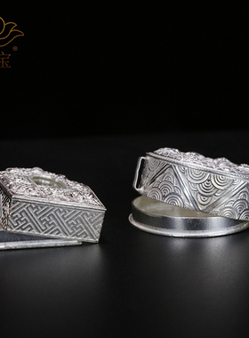 慧宝纯银嘎乌佛龛禅意随身佩戴