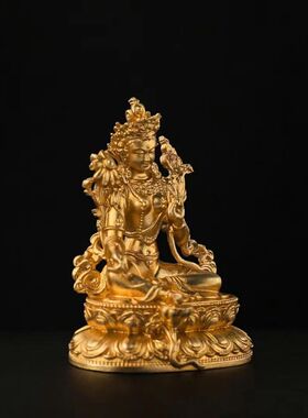 3.3厘米绿度母佛像嘎乌盒专用