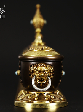 慧宝黄铜供奉摆件薰香炉