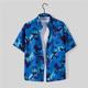 Casual printed shirt Men's summer beach shorts short -sleeved two -piece suit Hawaiian trendy handsome holiday clothes