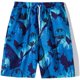 Casual printed shirt Men's summer beach shorts short -sleeved two -piece suit Hawaiian trendy handsome holiday clothes