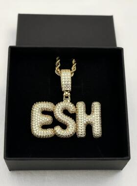 beatbox项链ESH钻石吊牌 大神madtwinz同款张泽gene