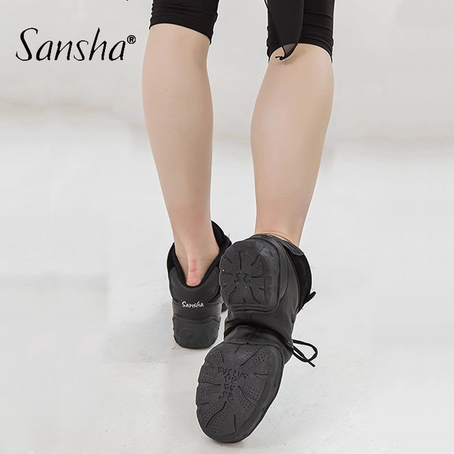 Sansha Sansha modern square dance shoes genuine leather two soles