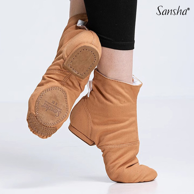 Sansha jazz dance shoes high-top canvas modern dance shoes