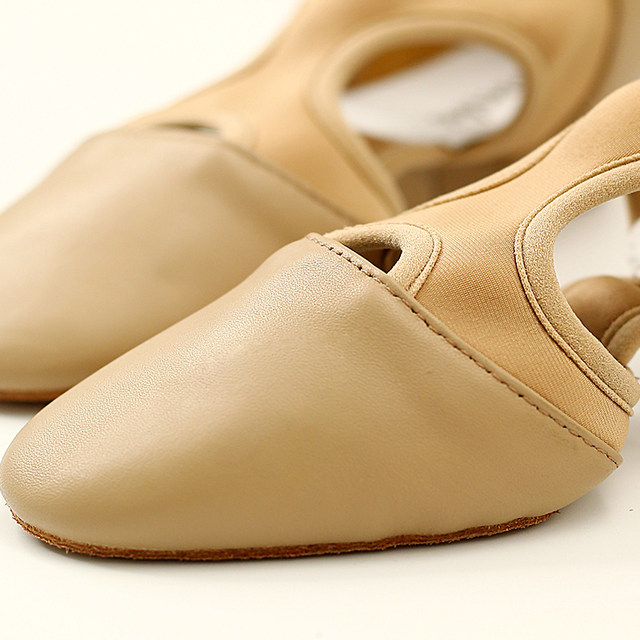 Teachers' dance shoes, grade examination heels, soft sole cowhide shoes for women