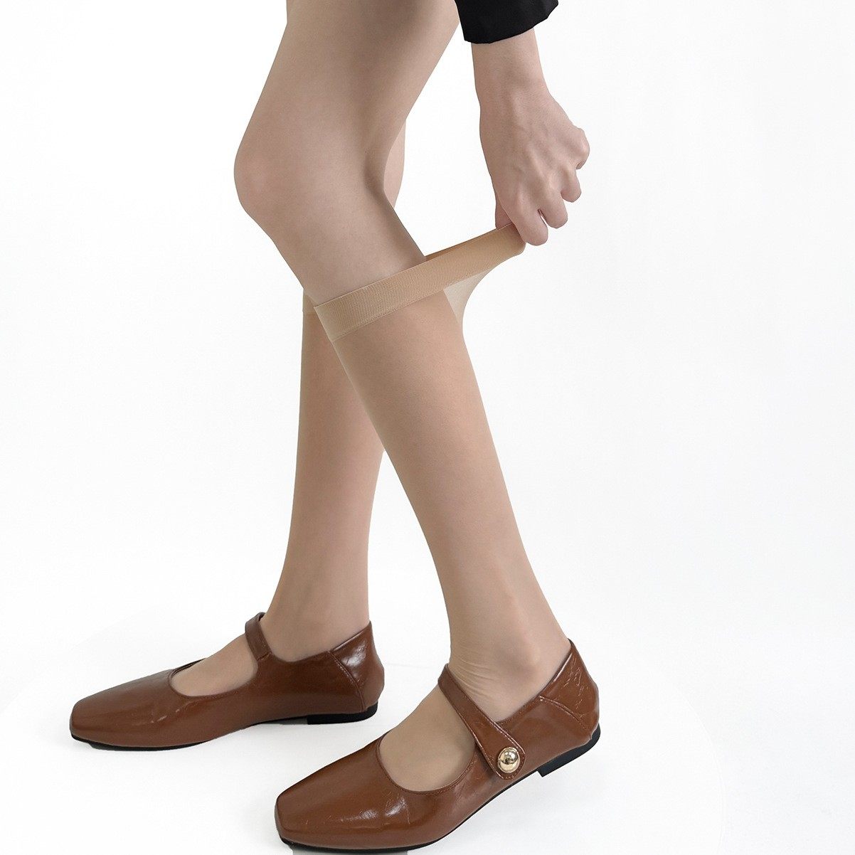 超薄透肉包芯丝小腿袜长筒彩色丝袜女夏季纯色中筒袜JK日系及膝袜,淘宝优惠券,粉丝福利购,淘宝优惠卷