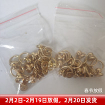 (Live Merchandise) Base 1cm 8mm light golden pacifier nails delivered with matching screws