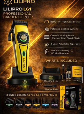 LILIPRO Professional Fade Hair Clippers for Barber Styling