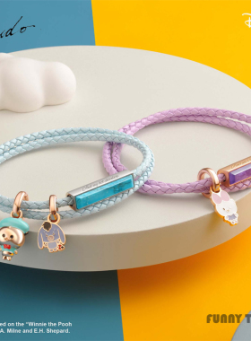 Crudo迪士尼手链米奇情侣手绳