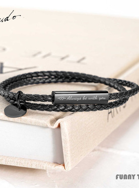 Crudo经典皮革手链情侣礼物