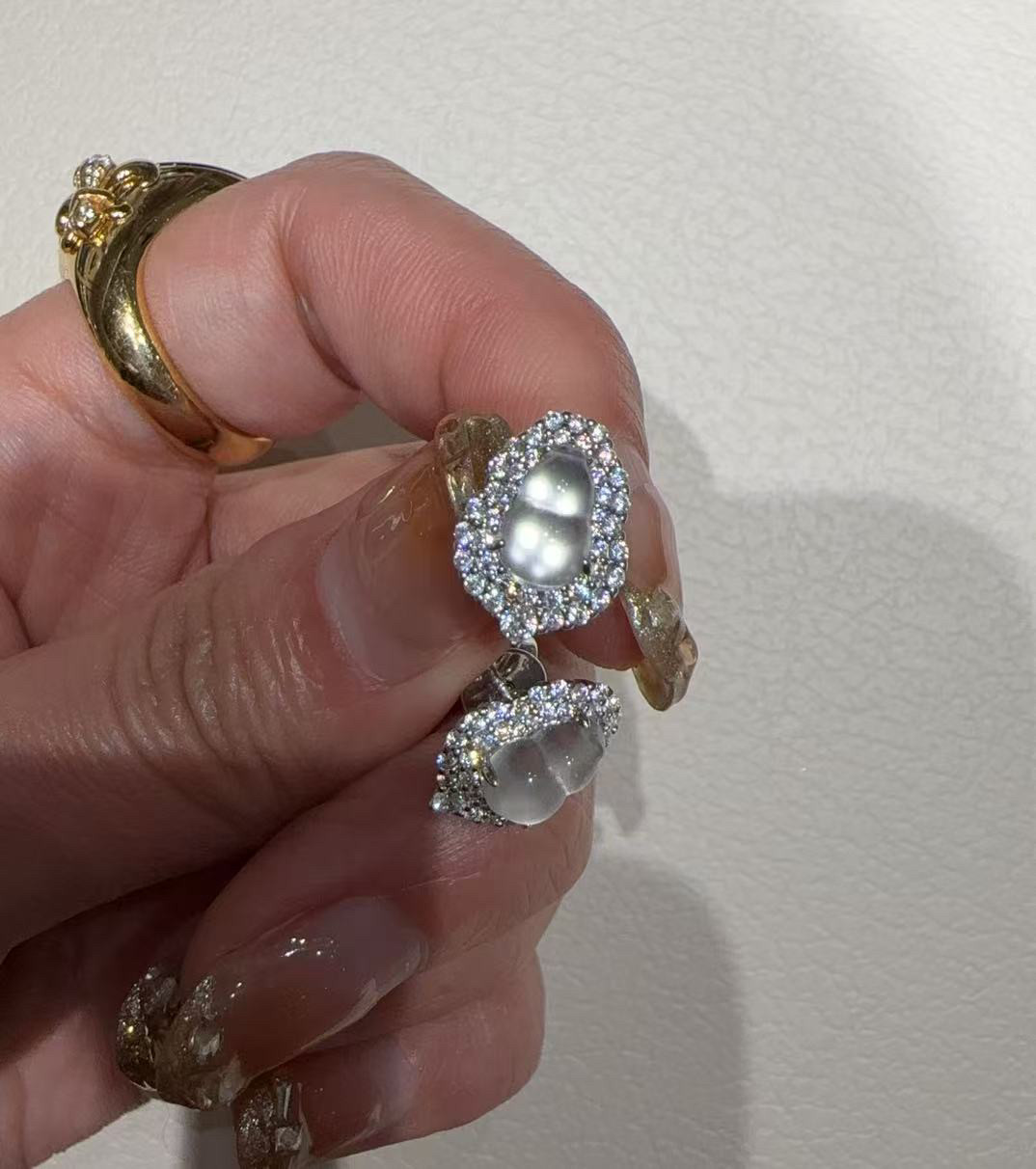 新中式国风天然水沫玉高冰925银葫芦耳钉通勤百搭,淘宝优惠券,粉丝福利购,淘宝优惠卷