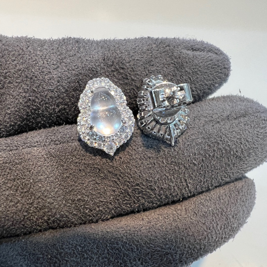 新中式国风天然水沫玉高冰925银葫芦耳钉通勤百搭,淘宝优惠券,粉丝福利购,淘宝优惠卷