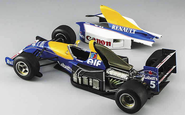 长谷川 1/24 拼装F1车模型 Williams FW14 带金属改件蚀刻片 CH49 - 图0