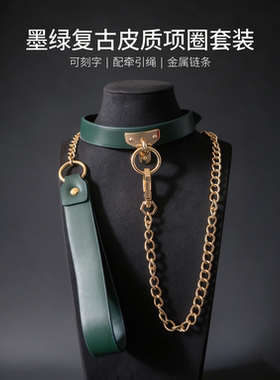 puppy小狗项圈情调狗牌情侣约会脖圈锁骨牵引定制刻字礼物choker