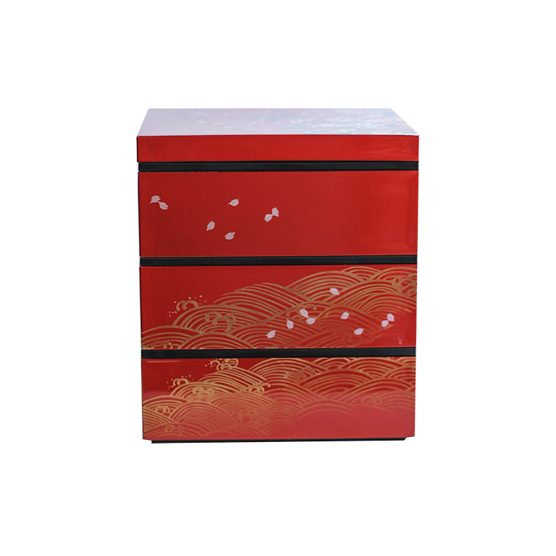 日本进口山中漆器樱花首饰盒收纳多层饰品珠宝盒储物盒结婚礼物 - 图3
