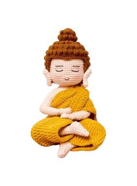 diy手工释迦编摆件玩偶师妹毛线观音菩萨佛陀钩针摩尼小手作材料