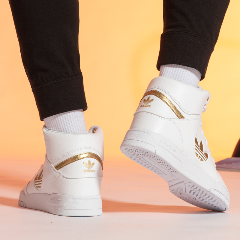 炫动运动户外专营店Adidas阿迪达斯男鞋女旗舰正品三叶草秋冬新款情侣高帮板鞋男2