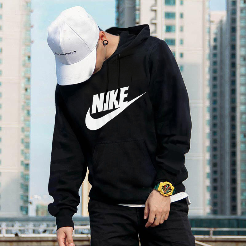 炫动运动户外专营店NIKE耐克卫衣男连帽潮秋季旗舰20新款宽松大勾运动休闲套头衫1