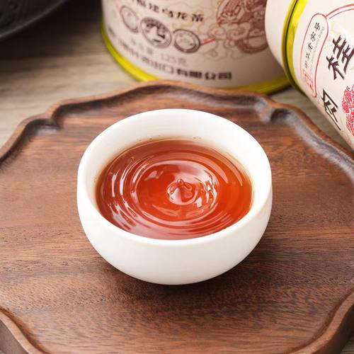 海堤茶叶龙年臻印肉桂乌龙茶岩茶特级足火罐装125g - 图1