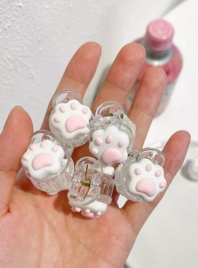 可爱粉嫩猫爪小抓夹小发夹猫咪夹子学生儿童发饰边夹ins顶夹头饰