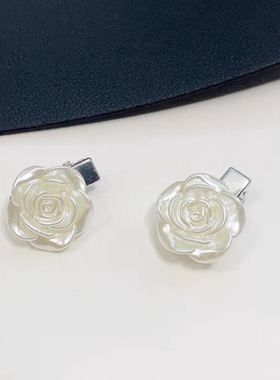 迷你花朵发夹小号山茶花小香风刘海夹发饰女碎发夹侧边夹发卡夹子
