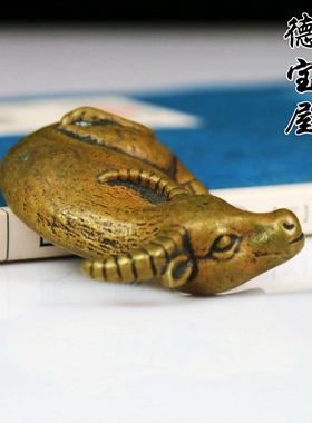 扭转乾坤日式风摆件小号实心铜