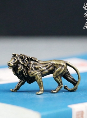 欧洲小狮子电影钥匙扣实心黄铜