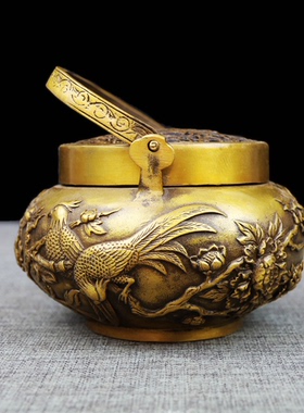 测试推荐黄铜熏炉铜仿古取暖手炉