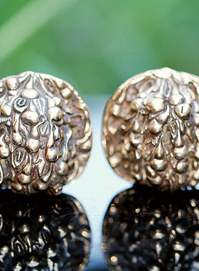 铜核桃实心手球送老人长辈文玩