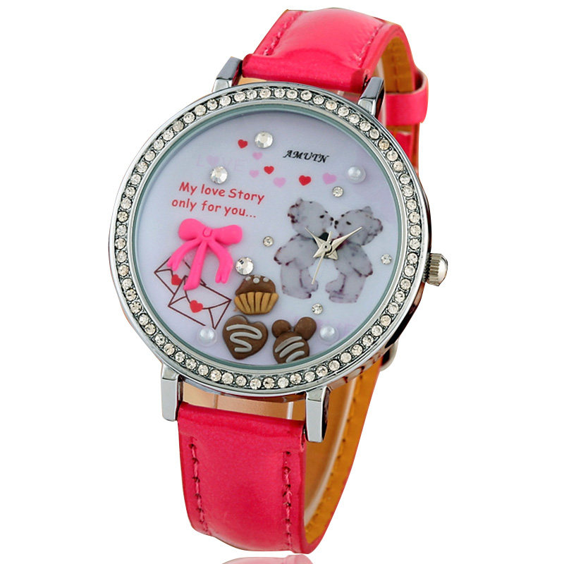 韩国软陶森女系学生韩版儿童手表 世坚饰品国产腕表