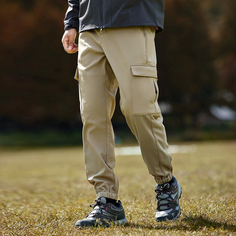 拓路者秋冬季软壳裤男加绒工装裤保暖防泼水户外束脚裤冲锋裤长裤,淘宝优惠券,粉丝福利购,淘宝优惠卷