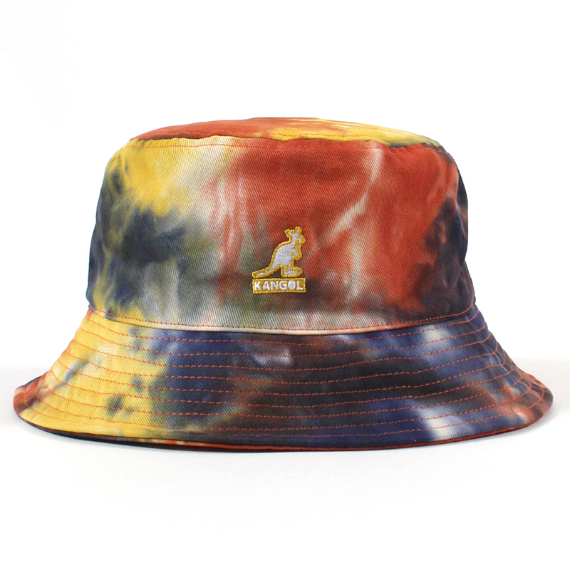 KANGOL Tie Dye Bucket 袋鼠扎染桶帽平顶渔夫帽盆帽桶帽