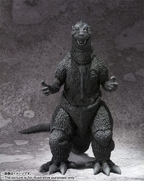 有货万代 S.H.MonsterArts SHM哥斯拉 1954怪兽可动成品-图2