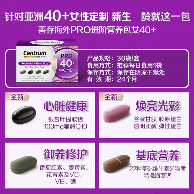 Centrum Daily Nutrition Pack 30/40 ປີ
