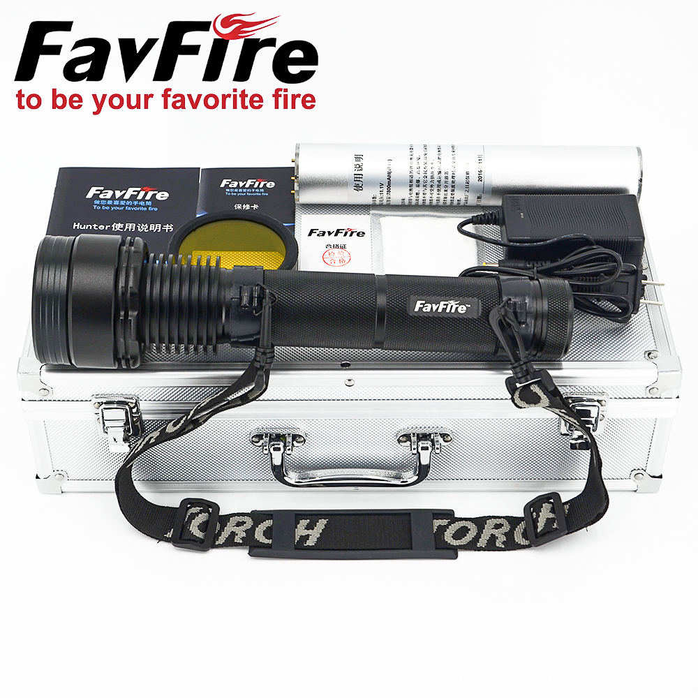 FavFire XHP70二代 LED強光手電筒4022流明4小時夜獵燈打獵燈大燈