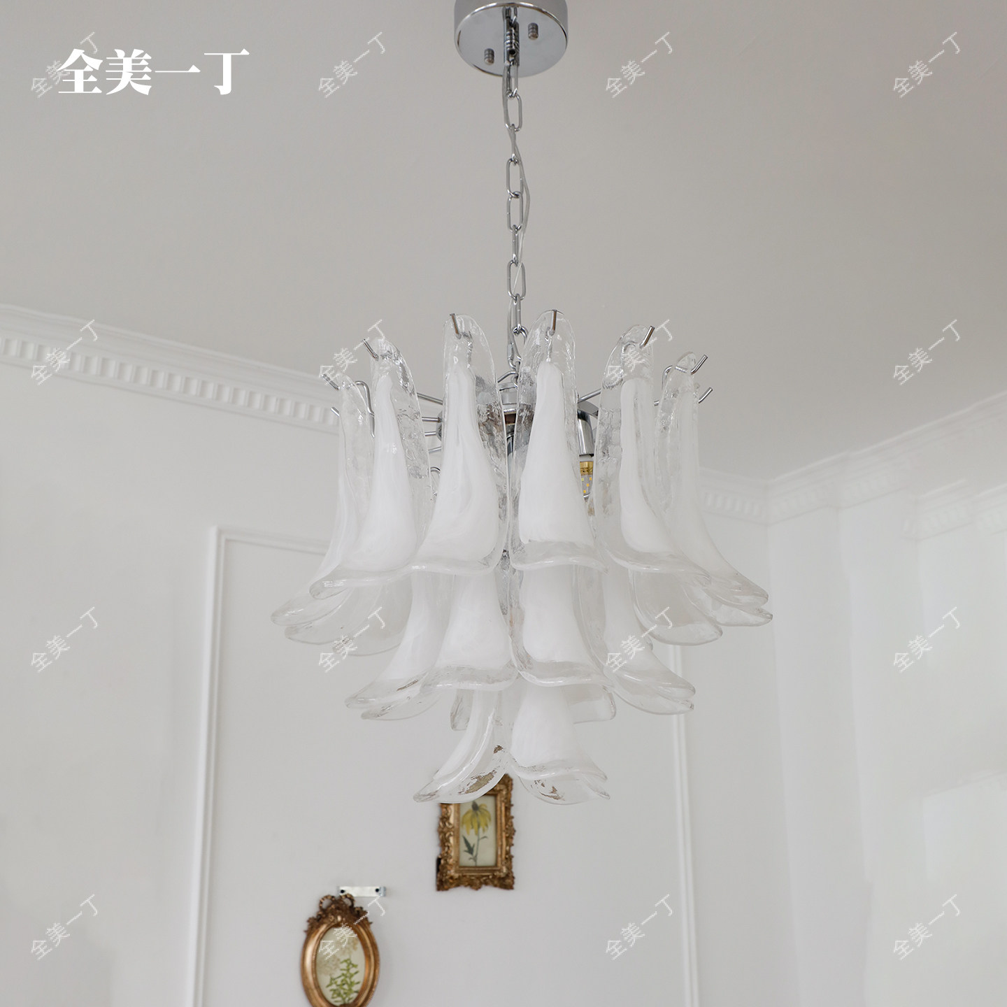 全美一丁 手工玻璃灯美式复古vintage卧室客厅轻奢法式餐厅吊灯,淘宝优惠券,粉丝福利购,淘宝优惠卷