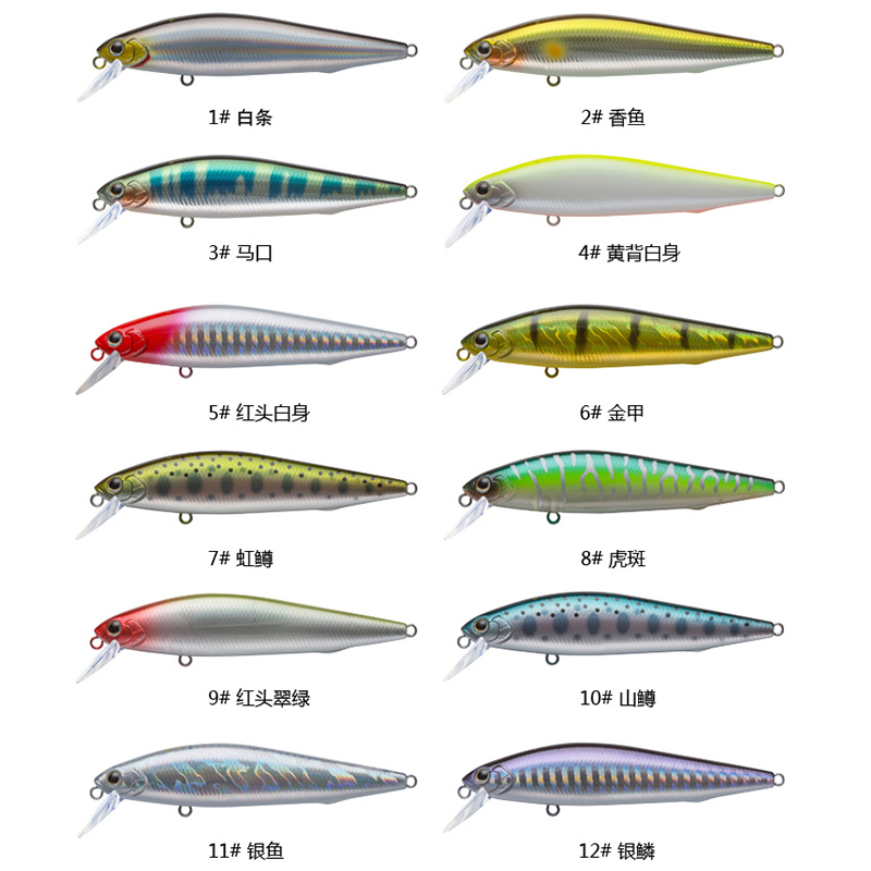 EWE美夏银刀全泳层远投沉水米诺死飞高亮路亚饵翘嘴鲈鱼鳜鱼假饵 - 图1