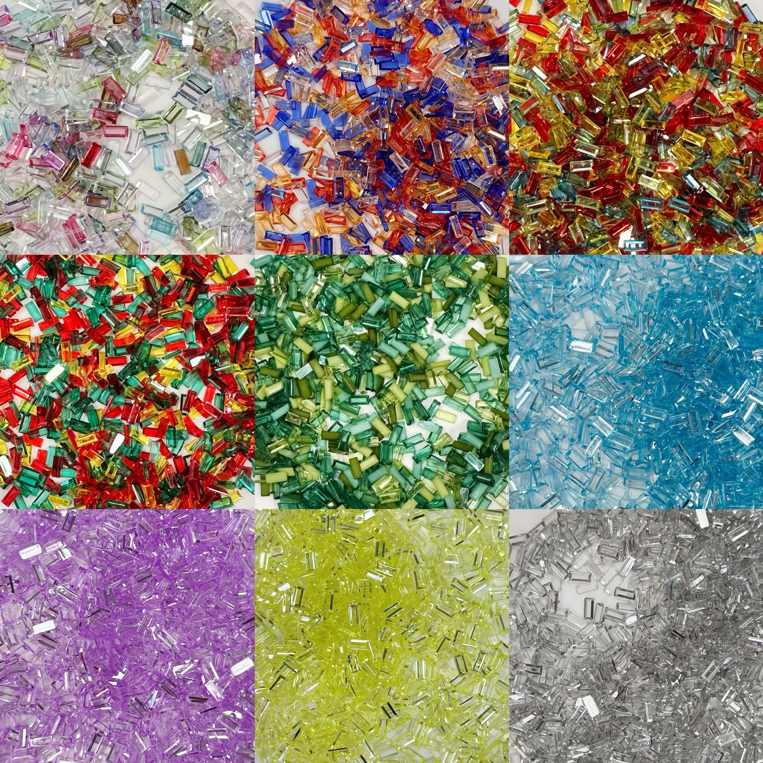 高透3x7mm手作球填充冰条diy手工制作材料包透明色系填充物 - 图0