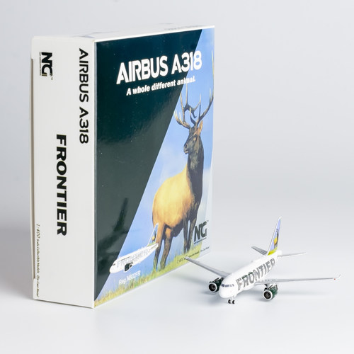 NG   Frontier Airlines A318-100 N801FR/N802FR 合金航模 1:400 - 图2