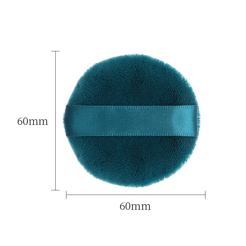 新款双面立绒粉扑圆形定妆短绒粉扑散粉超柔化妆工具植绒蜜粉扑 - 图2
