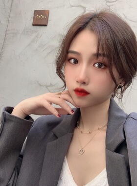 欧美风大气撞色金属一款两戴耳钉