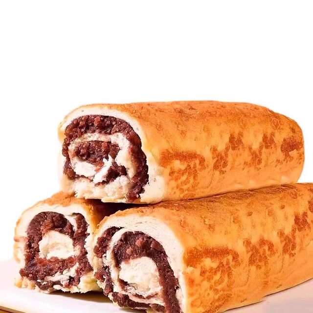 Coconut red bean paste bread with coconut bean paste filling