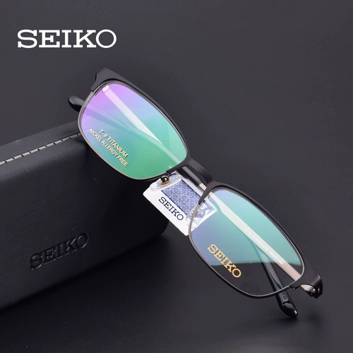 Seiko/Seiko Glasses Rame Close Glasses Мужские женские персонализированные деловые материалы титановые материалы полные бокалы Heri HC1017