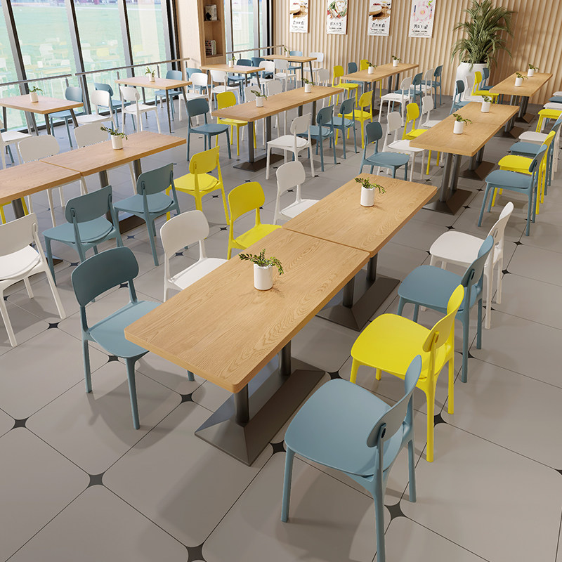 公司员工学校食堂餐饮桌椅组合商用岩板快餐店小吃面馆奶茶店桌椅,淘宝优惠券,粉丝福利购,淘宝优惠卷