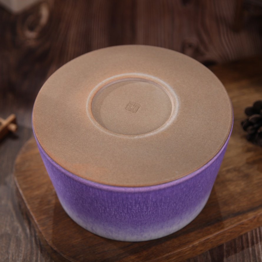 南风雅集 任晓飞手作原矿炭烧钧瓷窑变紫光釉建水水洗笔洗果仓,淘宝优惠券,粉丝福利购,淘宝优惠卷