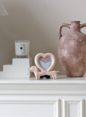 米子家居中古风腊肠狗玄关相框