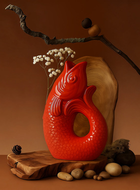 米子家居锦鲤摆件乔迁礼物